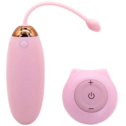 ARMONY - KITTY FUN OVO VIBRANTE CONTROLE REMOTO 10 VIBRAÇÕES ROSA