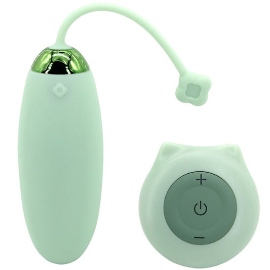 ARMONY - KITTY FUN VIBRATING EGG REMOTE CONTROL 10 VIBRATIONS GREEN