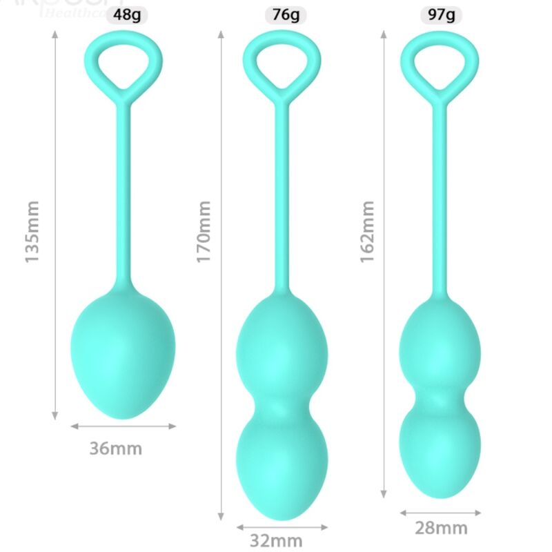 ARMONY - ANABIOSIS VAGINAL WEIGHTS 3 LEVELS GREEN