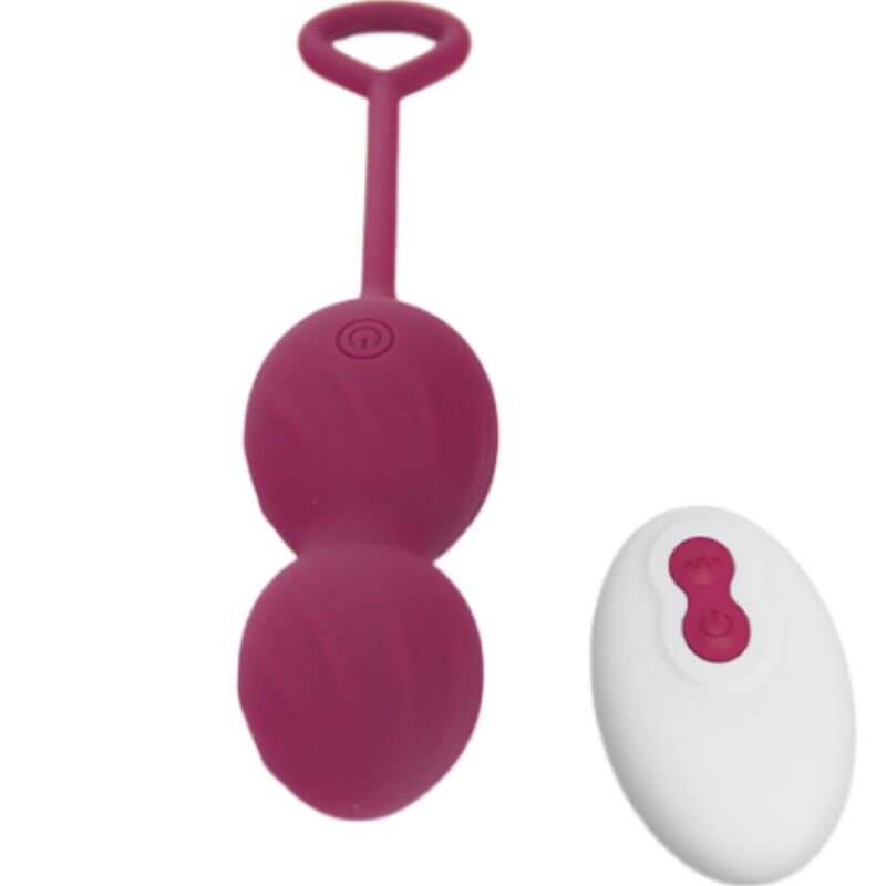 ARMONY - BLOSSOMS VAGINAL WEIGHTS VIBRATOR REMOTE CONTROL 10 VIBRATIONS DARK RED