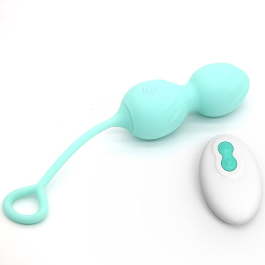 ARMONY - BLOSSOMS VAGINAL WEIGHTS VIBRATOR REMOTE CONTROL 10 VIBRATIONS GREEN