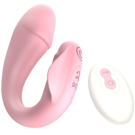 ARMONY - FRESHFUN CICI VIBRADOR STRAP-ON CONTROLE REMOTO E APLICATIVO 10 VIBRAÇÕES ROSA