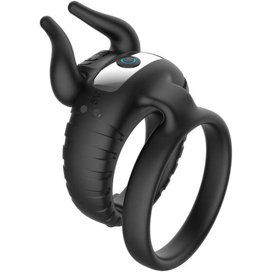 ARMONY - BULL'S PASSION VIBRATING RING 10 SPEEDS BLACK