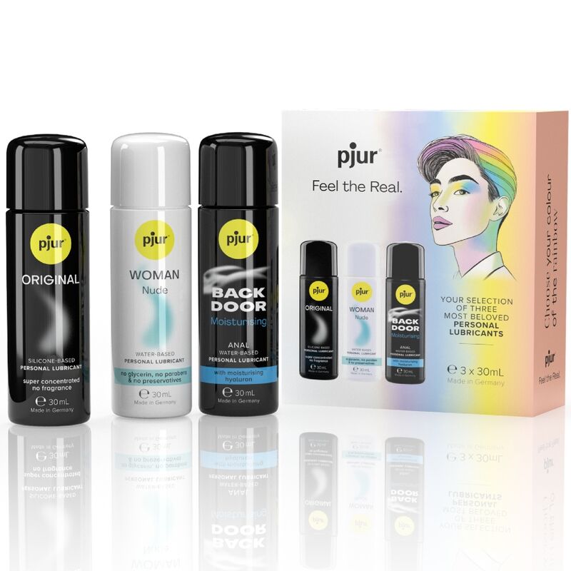 PJUR - PRIDE SET LUBRIFICANTES PREMIUM 3 X 30 ML