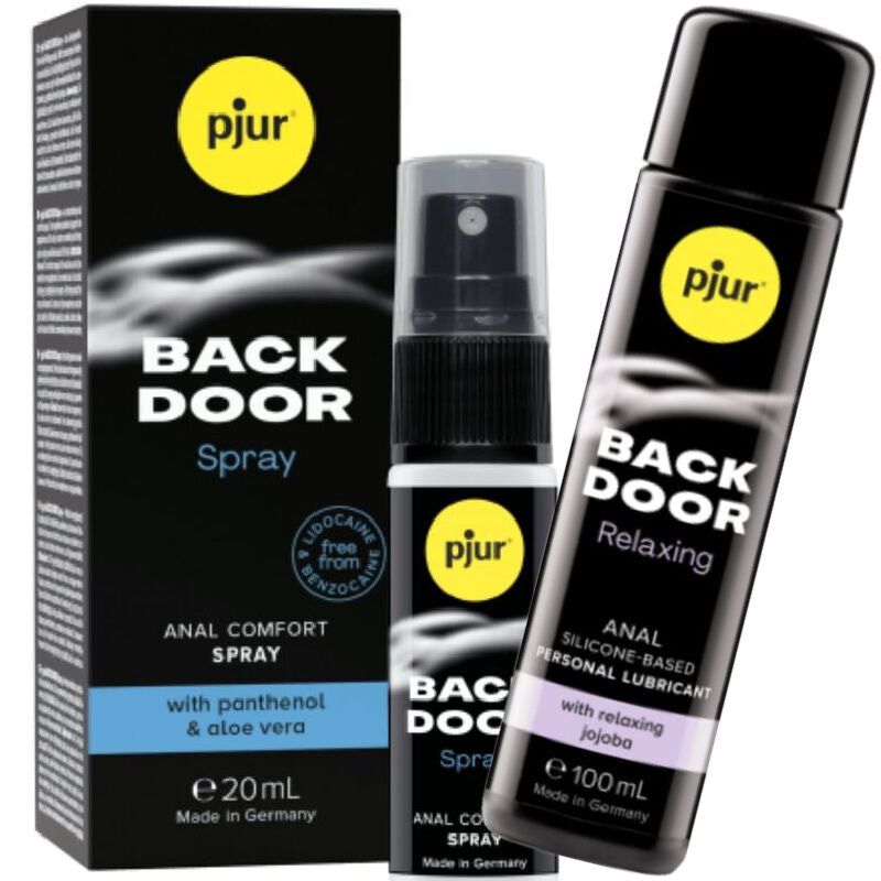 PJUR - CONJUNTO DE LUBRIFICANTE ANAL E SPRAY BACK DOOR