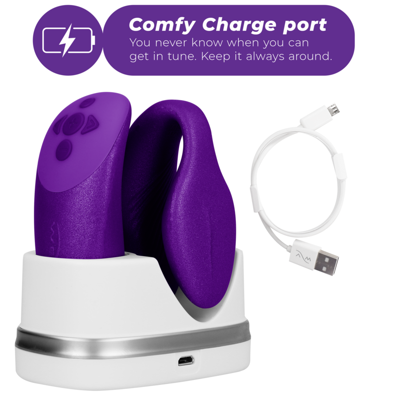 WE-VIBE - VIBRADOR CHORUS PARA CASAIS COM CONTROLE DE APERTO - LILÁS