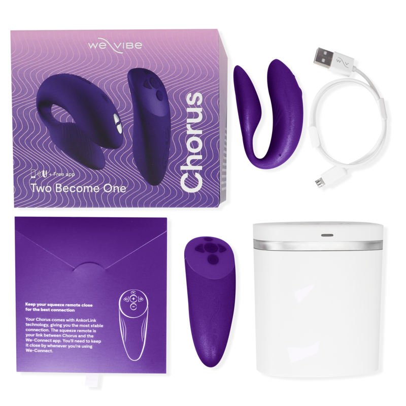 WE-VIBE - VIBRADOR CHORUS PARA CASAIS COM CONTROLE DE APERTO - LILÁS