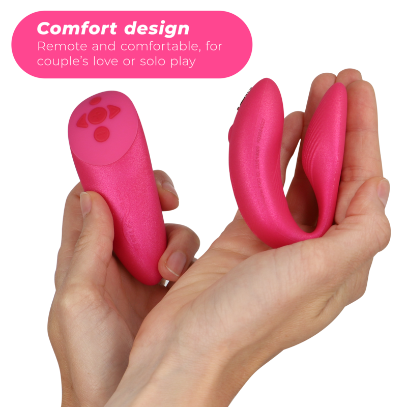 WE-VIBE - VIBRADOR CHORUS PARA CASAIS COM CONTROLE DE APERTO - ROSA