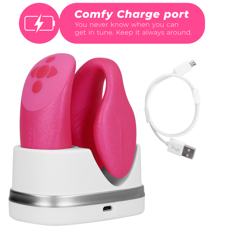 WE-VIBE - VIBRADOR CHORUS PARA CASAIS COM CONTROLE DE APERTO - ROSA