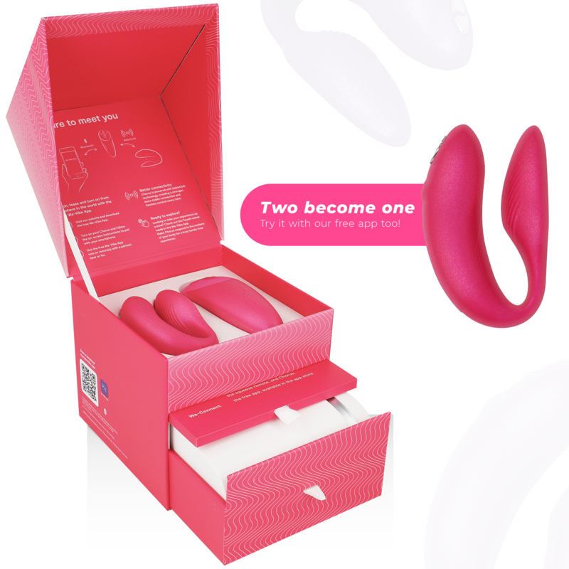 WE-VIBE - VIBRADOR CHORUS PARA CASAIS COM CONTROLE DE APERTO - ROSA