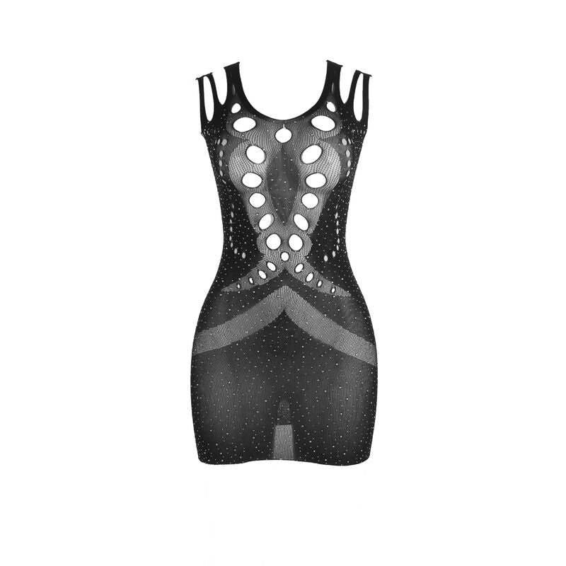 SUBBLIME - 952198 VESTIDO BLACK DIAMONDS BRILLIANT FISHNET TAMANHO ÚNICO