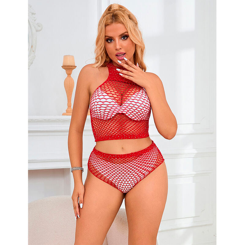 SUBBLIME - 952402 RED DIAMONDS GRID SET TAMANHO ÚNICO