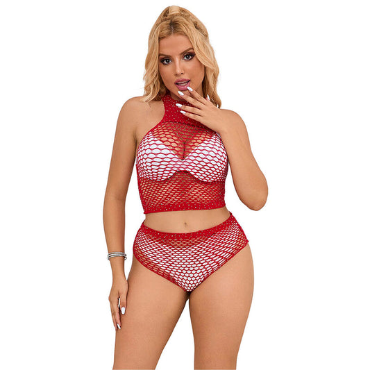 SUBBLIME - 952402 RED DIAMONDS GRID SET TAMANHO ÚNICO