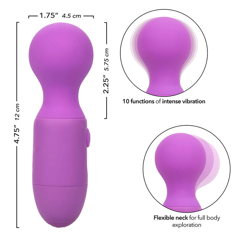 CALEXOTICS - FIRST TIME RECHARGEABLE MASSAGER 10 VIBRATIONS VIOLET