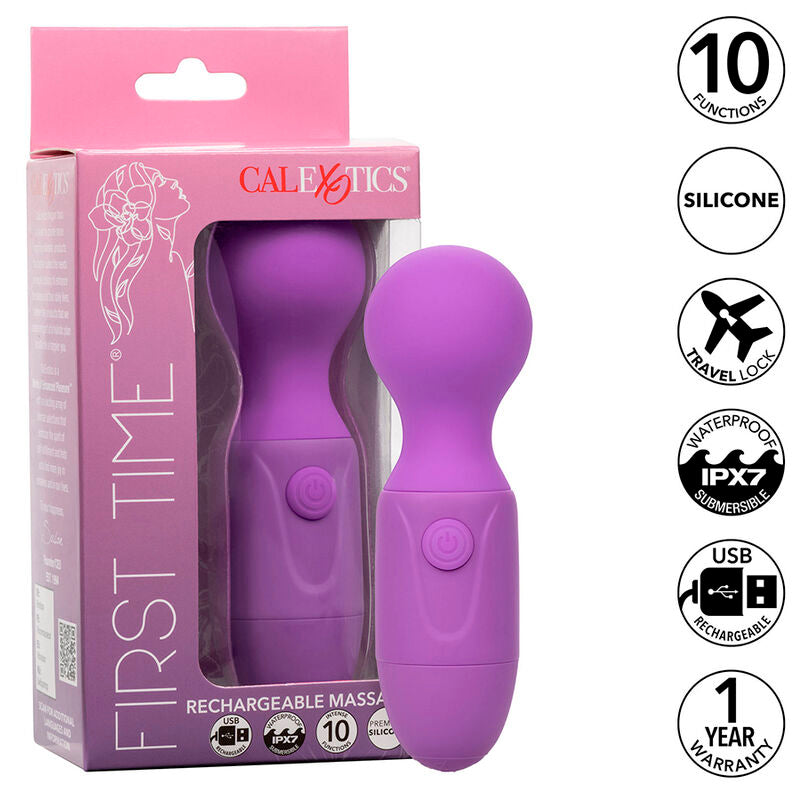 CALEXOTICS - FIRST TIME RECHARGEABLE MASSAGER 10 VIBRATIONS VIOLET