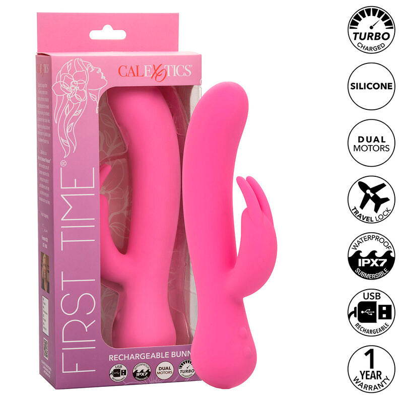 CALEXOTICS - PRIMEIRO VIBRADOR COELHO RECARREGÁVEL ROSA