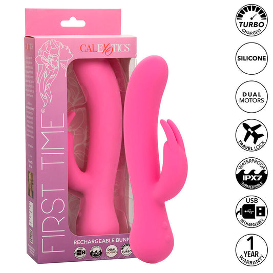 CALEXOTICS - FIRST TIME RECHARGEABLE RABBIT VIBRATOR PINK