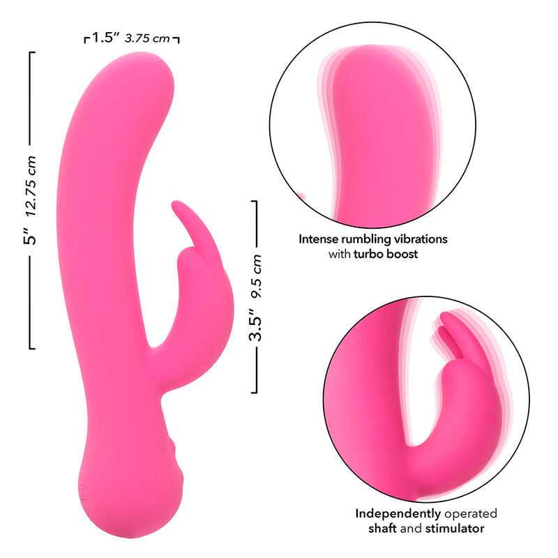 CALEXOTICS - PRIMEIRO VIBRADOR COELHO RECARREGÁVEL ROSA