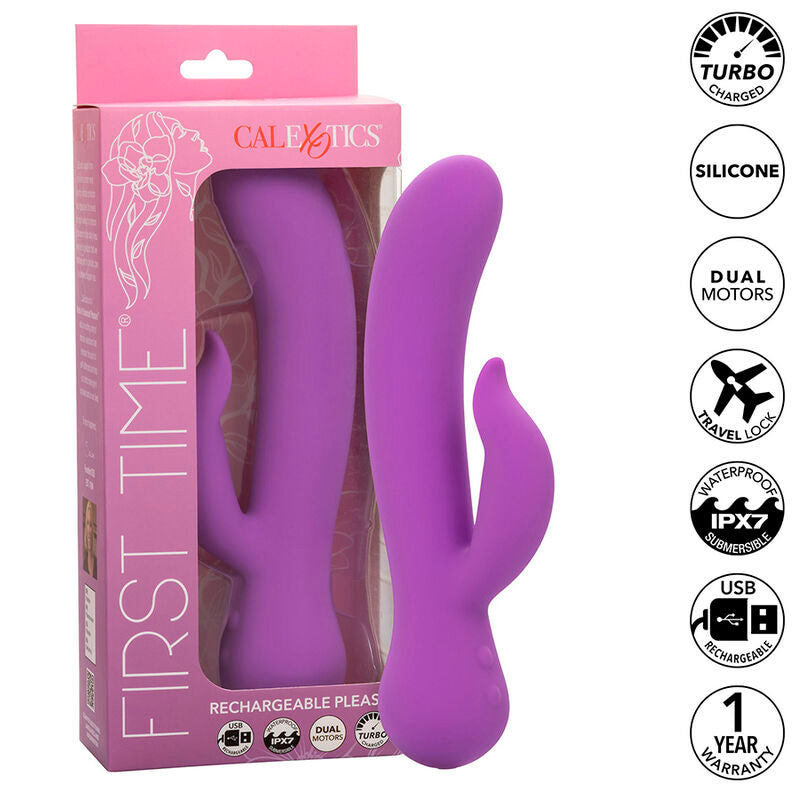 CALEXOTICS - FIRST TIME PLEASING VIBRATOR RECHARGEABLE PURPLE