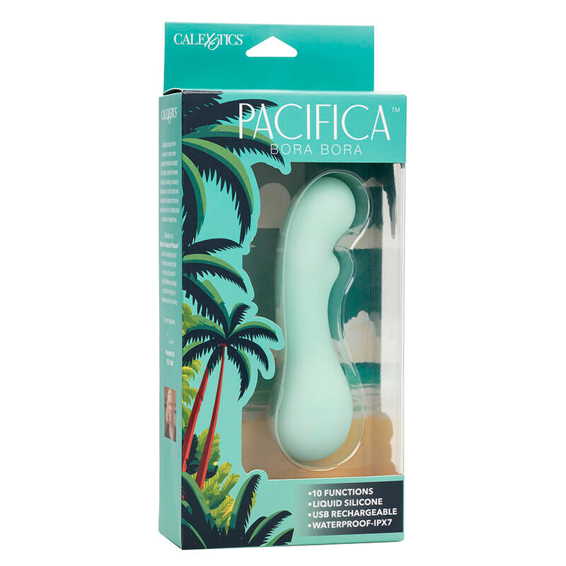 CALEXOTICS - PACIFICA BORA BORA G-SPOT STIMULATOR 10 VIBRATIONS AQUA