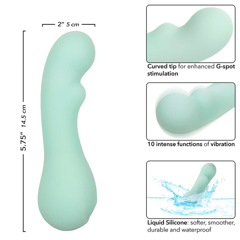 CALEXOTICS - PACIFICA BORA BORA G-SPOT STIMULATOR 10 VIBRATIONS AQUA