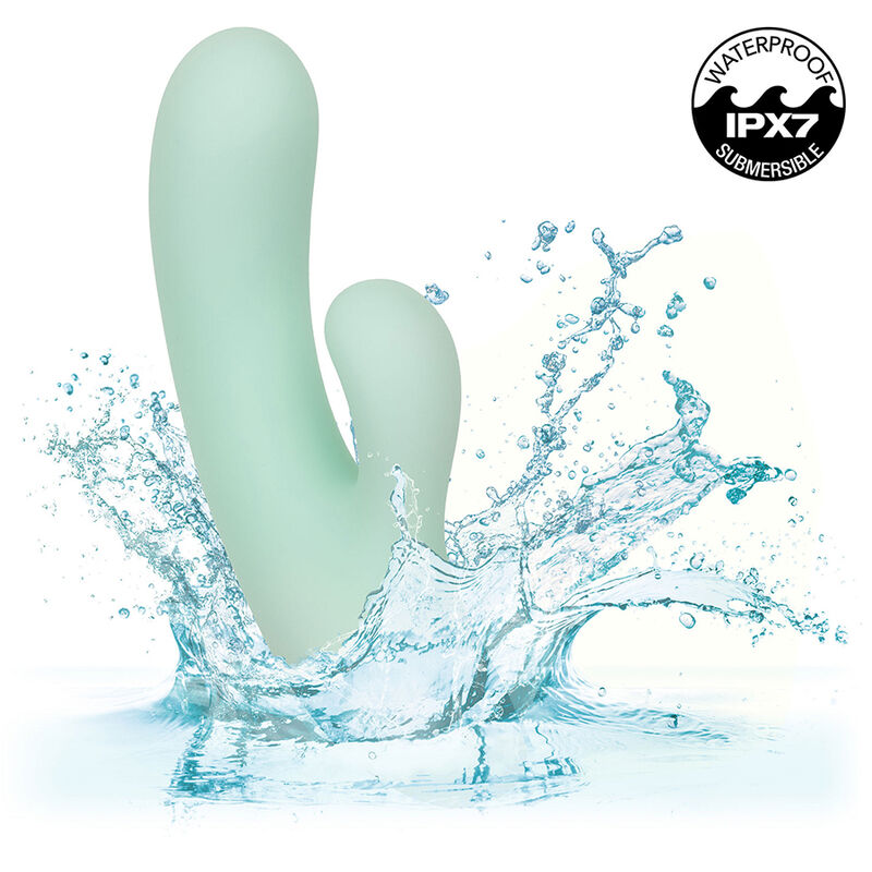 CALEXOTICS - PACIFICA FIJI VIBRATOR AND G-SPOT STIMULATOR 10 VIBRATIONS AQUA