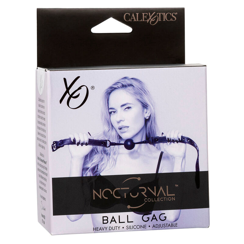 CALEXOTICS - NOCTURNAL BLACK SILICONE BALL GAG