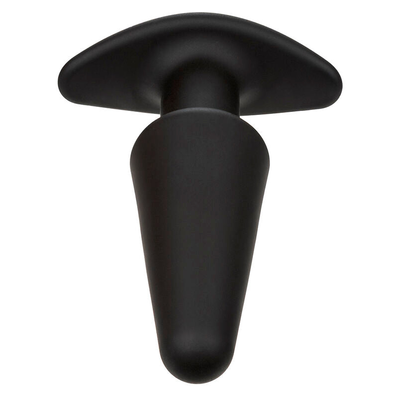 CALEXOTICS - PLUG ANAL CÔNICO ROCK BOTTOM 10 VIBRAÇÕES SILICONE PRETO