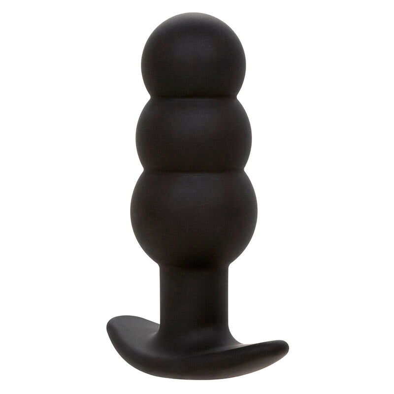 CALEXOTICS - PLUG ANAL ROCK BOTTOM COM ESFERAS 10 VIBRAÇÕES SILICONE PRETO