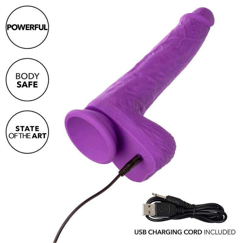 CALEXOTICS - STUDS VIBRATING AND RECHARGEABLE 10 VIBRATIONS VIOLET