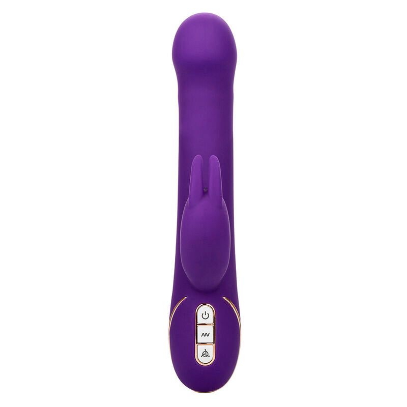 CALEXOTICS - RABBIT VIBRATING JACK AND STIMULATOR 7 LEVELS OF VIBRATION AND SUCTION BLUE