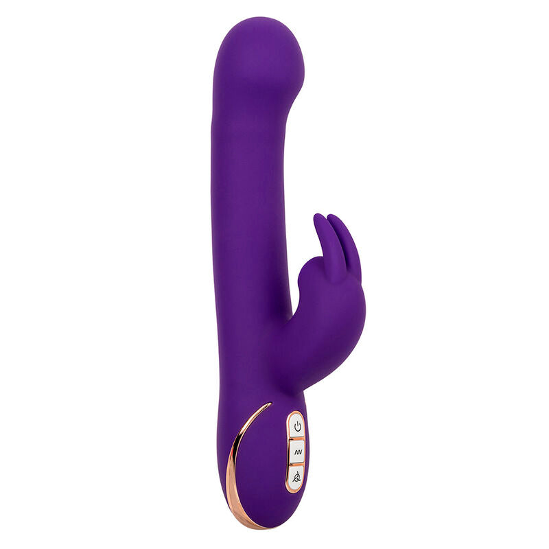 CALEXOTICS - COELHO VIBRADOR JACK E ESTIMULADOR 7 NÍVEIS DE VIBRAÇÃO E SUCÇÃO AZUL