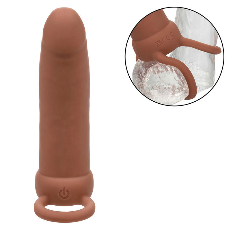 CALEXOTICS - MAXX DOUBLE THICK PENETRATOR 10 VIBRAÇÕES MULATO