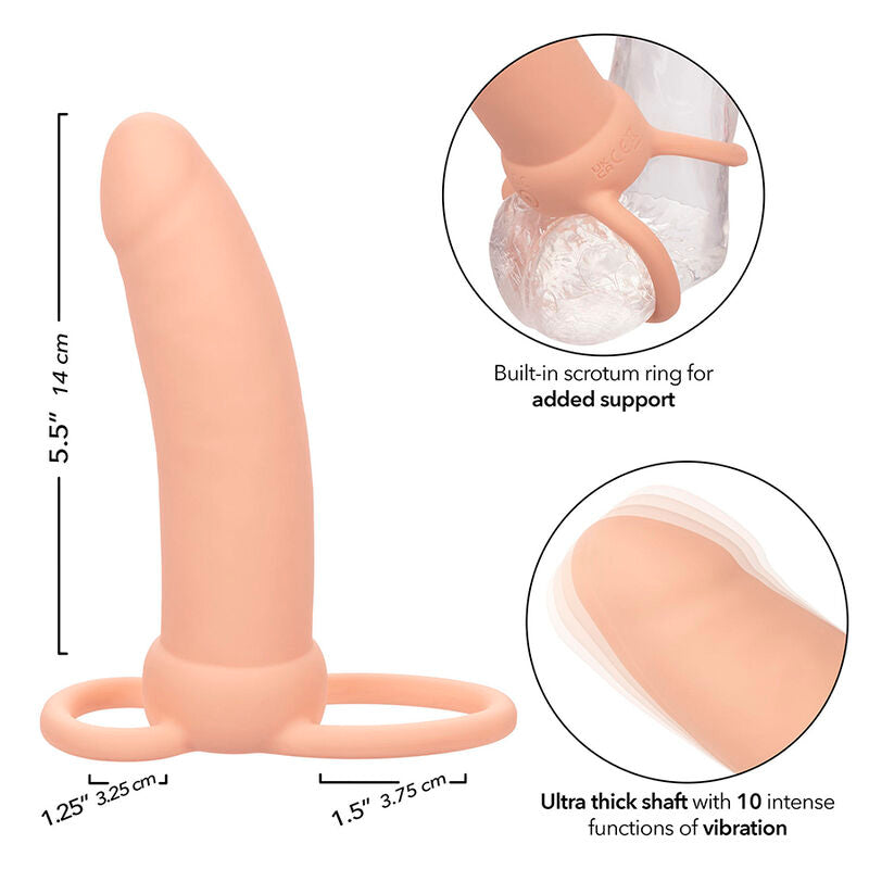 CALEXOTICS - MAXX DOUBLE THICK PENETRATOR 10 VIBRATIONS NATURAL