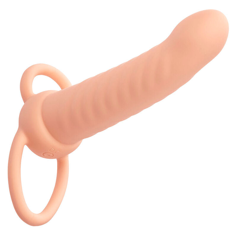 CALEXOTICS - MAXX DOUBLE RIBBED PENETRATOR 10 VIBRATIONS NATURAL