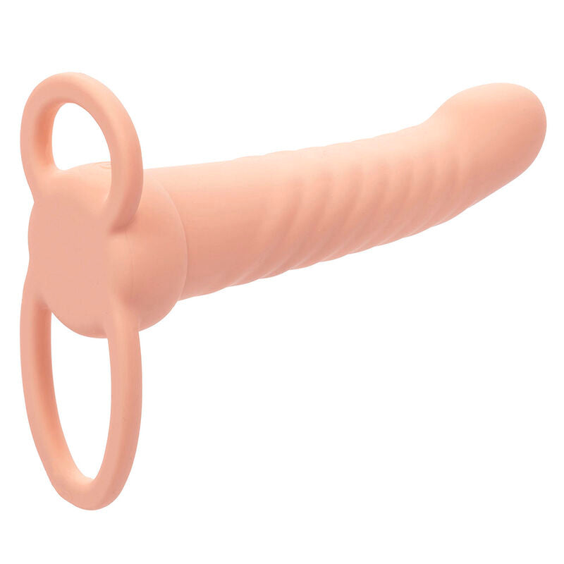 CALEXOTICS - MAXX DOUBLE RIBBED PENETRATOR 10 VIBRATIONS NATURAL