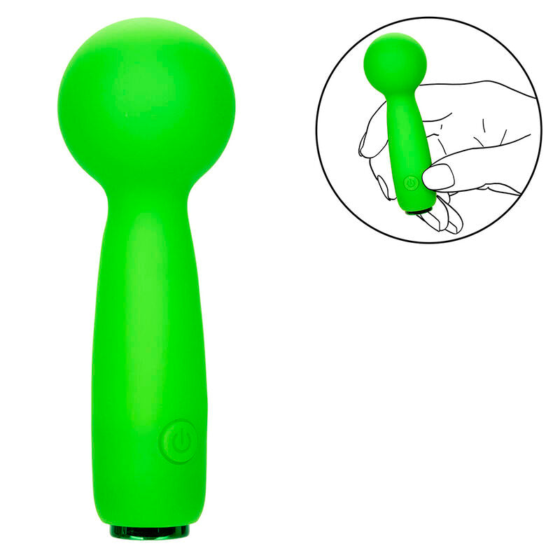 CALEXOTICS - NEON VIBES THE BUBBLY VIBE MINI MASAJEADOR 10 VIBRACIONES VERDE