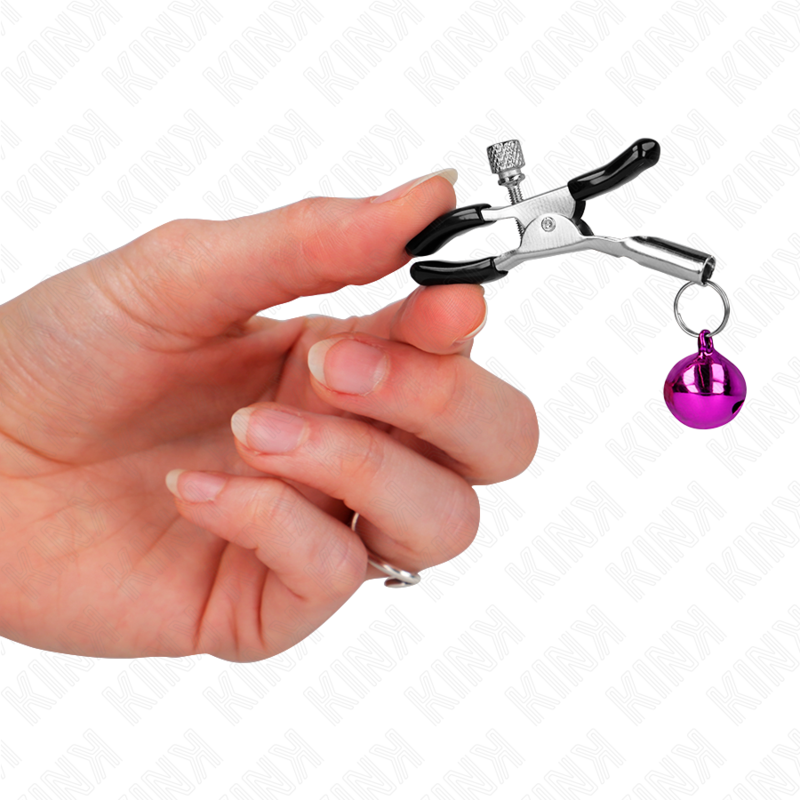 KINK - GRAMPOS DE MAMILOS PURPLE BELL 6 CM