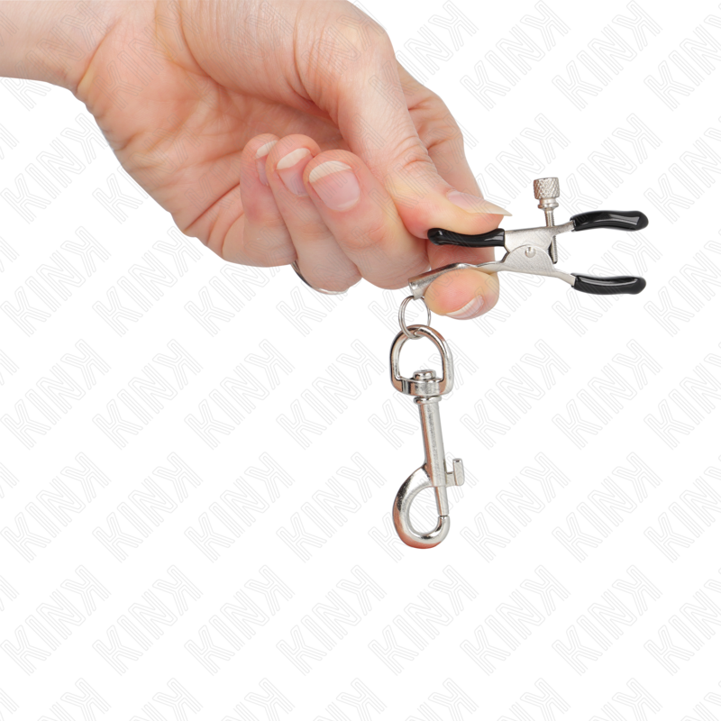 KINK - NIPPLE CLAMPS WITH HOOK 6 CM