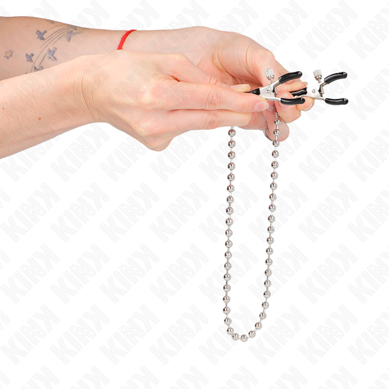 KINK - NIPPLE CLAMPS WITH BALL CHAIN ​​30 CM