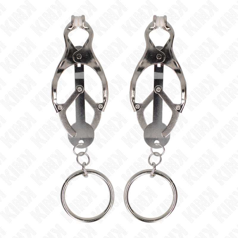 KINK - JAPANESE STYLE NIPPLE CLAMPS WITH SILVER RINGS