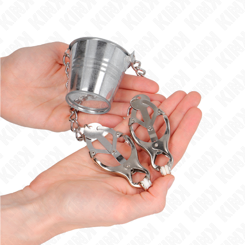 KINK - SILVER CUBE NIPPLE CLAMPS