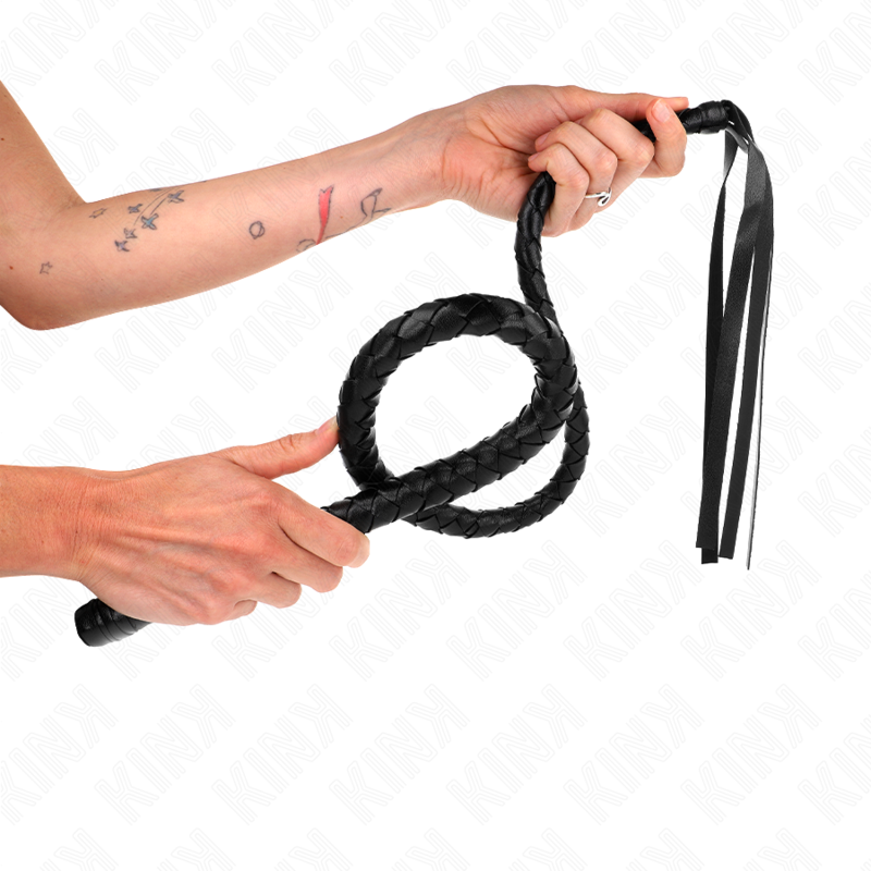 KINK - LONG WHIP WITH BEADS 110 CM