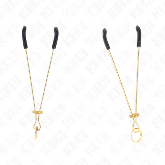 KINK - PINÇAS PARA MAMILOS FINA GOLD 7 CM