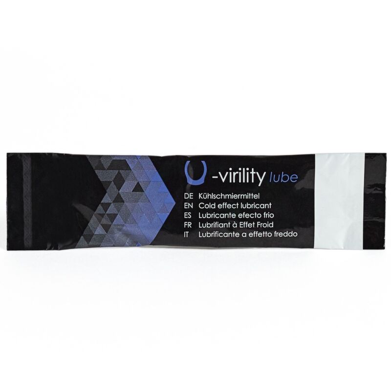 500 COSMÉTICOS - U-VIRILITY LUBE LUBRIFICANTE EFEITO FRIO 10 X 5 ML