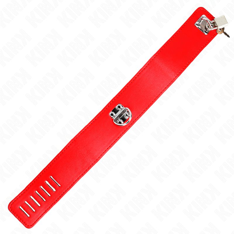 KINK - RED 65 CM WIDTH ADJUSTABLE 33.5-41 CM X 5 CM LEASH COLLAR