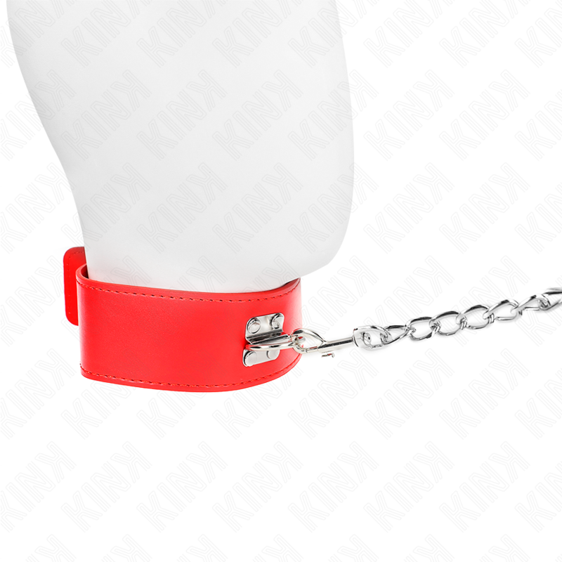 KINK - RED 65 CM WIDTH ADJUSTABLE 33.5-41 CM X 5 CM LEASH COLLAR