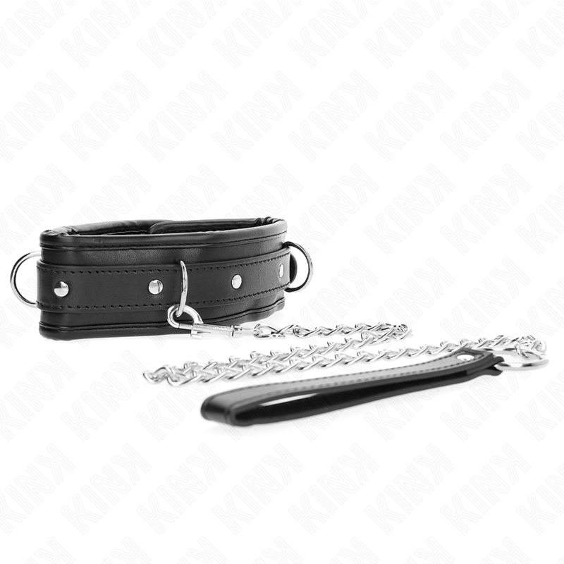 KINK - 65 CM HEAVY DUTY COLLAR WITH LEASH MODEL 1 ADJUSTABLE 36.5-50 CM