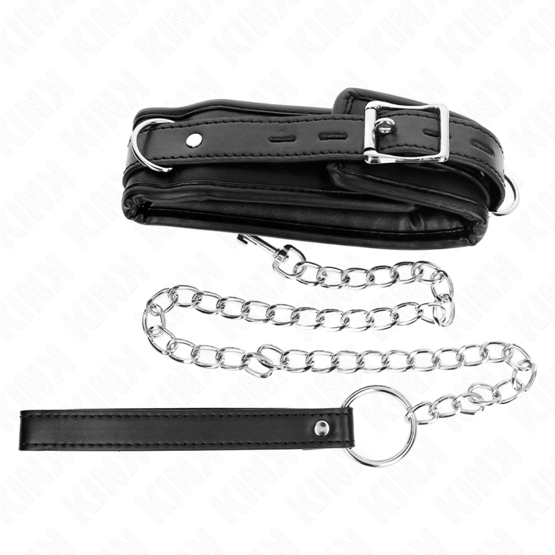 KINK - 65 CM HEAVY DUTY COLLAR WITH LEASH MODEL 1 ADJUSTABLE 36.5-50 CM