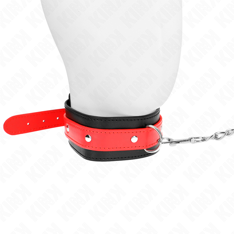 KINK - 65 CM RED ADJUSTABLE LEASH COLLAR 36-43 CM X 5 CM